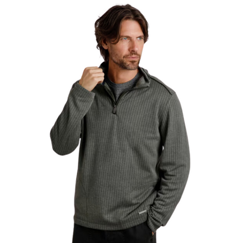 Weird Fish -  Sterling 1/4 Zip Herringbone Fleece