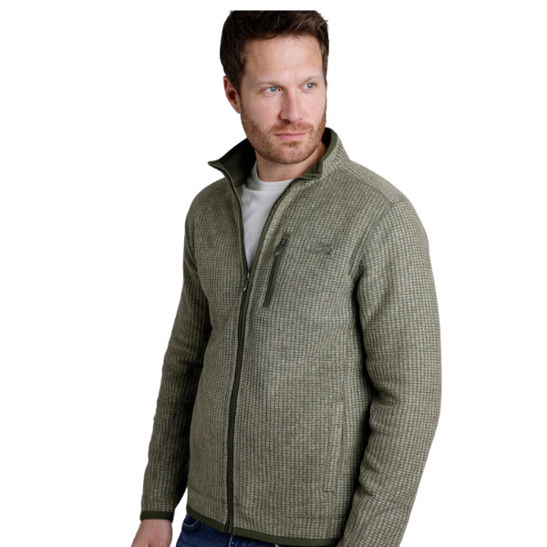 Weird Fish Rossten Eco Full Zip Grid Fleece