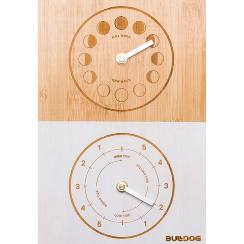 Bulldog Tide Clock Double Dial - Tide & Moon