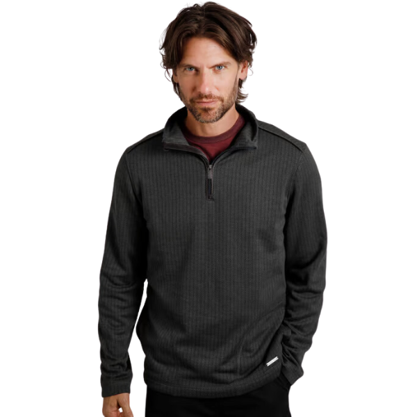 Weird Fish -  Sterling 1/4 Zip Herringbone Fleece